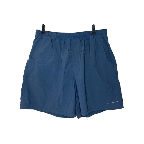 Columbia Men's XL Blue Nylon Swim Shirts Mesh Lined 9" - Picture 1 of 9